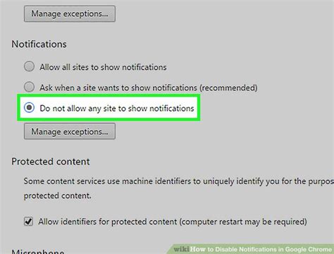 disable notifications  google chrome  steps