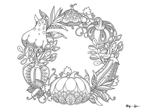 printable coloring page fall  printable fall leaves coloring
