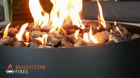 mighty atlas gas fire pit brightstar fires youtube