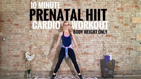 10 minute prenatal hiit cardio workout bodyweight only first
