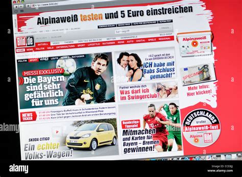 bildde german tabloid website stock photo alamy