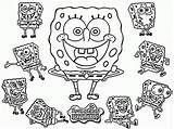 Spongebob Coloring Pages Squarepants Karate Funny Birthday Happy Color Clipart Kids Book Print Library Cliparts Sheets Cartoon Comments sketch template