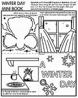 Winter Book Mini Crayola Coloring Pages Printable Books Christmas Color Print Activities Kids Snowman Sheets sketch template