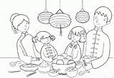 Coloring Chinese Pages Year Kids sketch template
