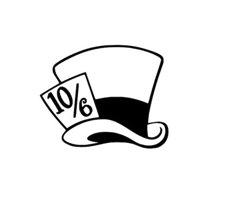 printable mad hatter   template