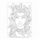 Coloring Butterfly Lady Pages Easy Butterflies Easypeasyandfun Colouring Girl Peasy Read Color Christmas Ladies Fun sketch template