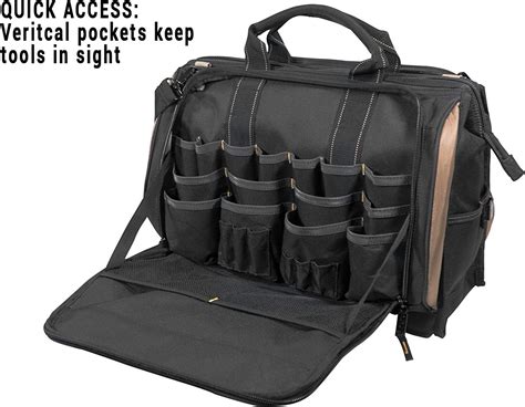 buy clc custom leathercraft  multi compartment  pocket tool bag