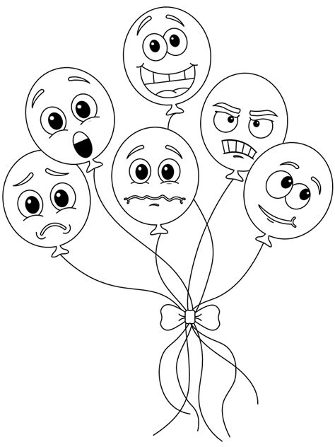 printable emotion coloring pages printable templates