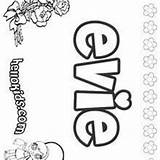 Evie Coloring Pages Hellokids Names Book Girls sketch template