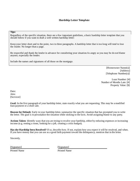 2023 Hardship Letter Fillable Printable Pdf And Forms Handypdf