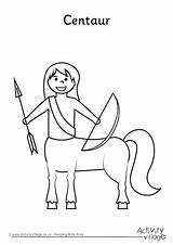 Centaur Colouring Pages Coloring Greek Flag Getcolorings Ancient Getdrawings Village Activity Explore sketch template