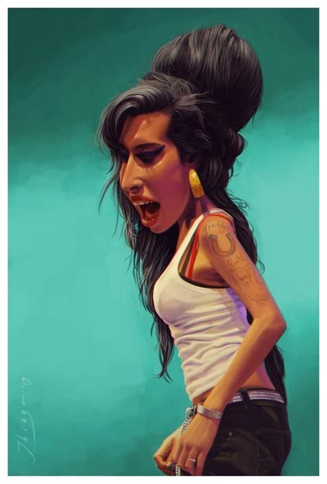 Digital Caricature Amy Winehouse Amy Winehouse Wonder Woman Famous