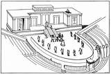 Romano Romanos Greco Antico Roman Edificios Grecia Disegnare Stampare sketch template