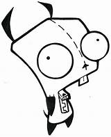 Zim Invader Coloring Pages Gir Print Getcolorings Printable Popular sketch template