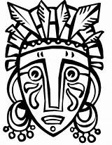 Mayan Drawings Maya Mask Clipartmag sketch template