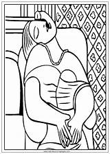 Picasso Coloring Pages Pablo Cubism Getdrawings Printable Getcolorings Colorings sketch template