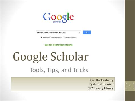 google scholar powerpoint    id