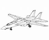 Coloring Jet 14 Gun Fighter Tomcat Pages Drawing Printable Army Military Plane Aircraft Jets Airplane Colouring F14 Sketch Planes Drawings sketch template