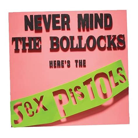 Sex Pistols Never Mind The Bollocks 3 D Album Cover