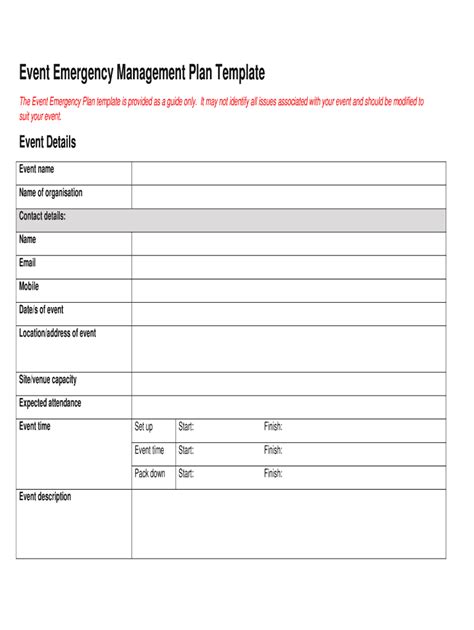 emergency action plan template fill  sign  dochub