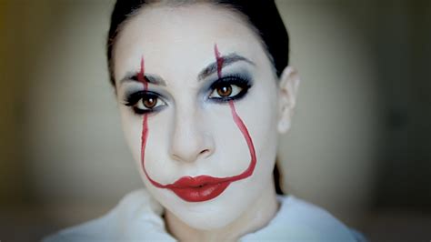 scariest part of this terrifying clown make up is how simple it is