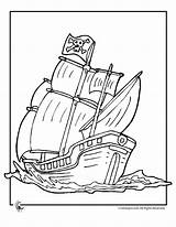 Ship Pirate Coloring Pages Ships Outline Sinking Drawing Color Kids Print Colouring Schooner Getdrawings Clipart Sketch Sheet Clip Printer Send sketch template