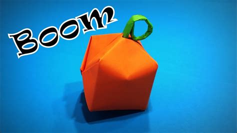 origami bomb     paper bomb   explodes diy easy