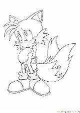 Coloring Pages Tails Prower Colouring Fox Related sketch template