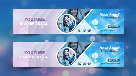 creative youtube banner template graphicsfamily