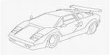Lamborghini Lambo Draw Countach Kindpng sketch template