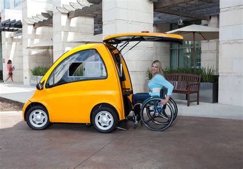 electric car  designed  people  wheelchairs   amazing