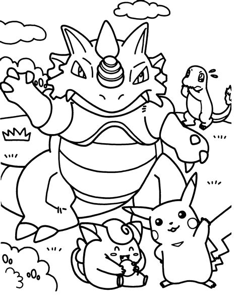 pokemon coloring page printable