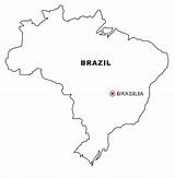 Brasil Brasile Pintar Brasilien Colorea Nazioni Cartine Calcar Landkarten Tus Landkarte Recortar Pegar Geografie Ausmalen Malvorlage sketch template