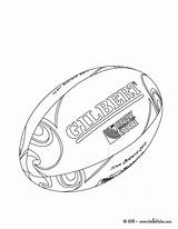 Rugby Ballon Coloriage Pages Pelota Official Officiel Copa Colorier Hellokids Helmet Paintingvalley sketch template