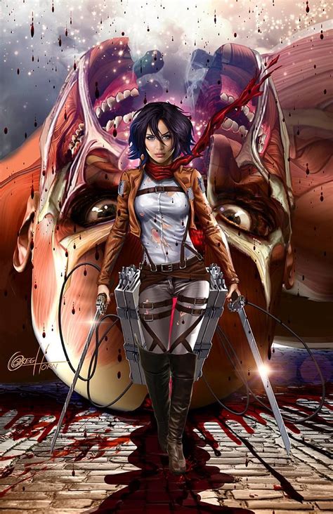 Attack On Titan Mikasa By Greg Horn Attack On Titan Art Anime