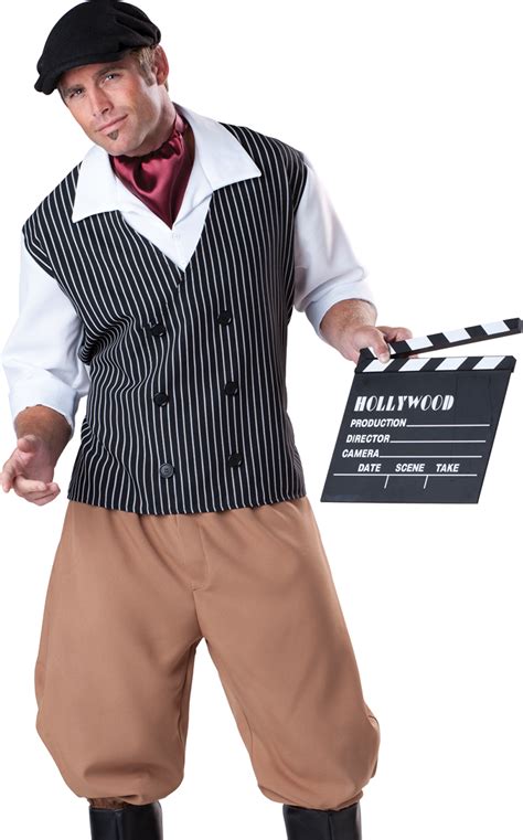 mens retro hollywood  film director halloween fancy dress costume