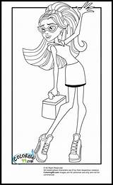 Coloring Pages Monster High Ghoulia Scaris Yelps sketch template