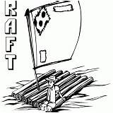 Raft Coloring Pages sketch template