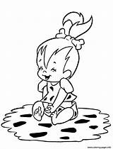 Coloring Pages Pebbles Flintstones Flintstone Printable Bam Bambam Print Ed4c Log Color Smiling Kids Fred Cartoons Characters Baby Colouring Online sketch template