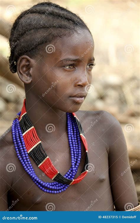 Portrait Of The African Girl Editorial Image Image Of East People