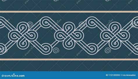 vintage seamless colorful horizontal border stock vector illustration  colorful concept