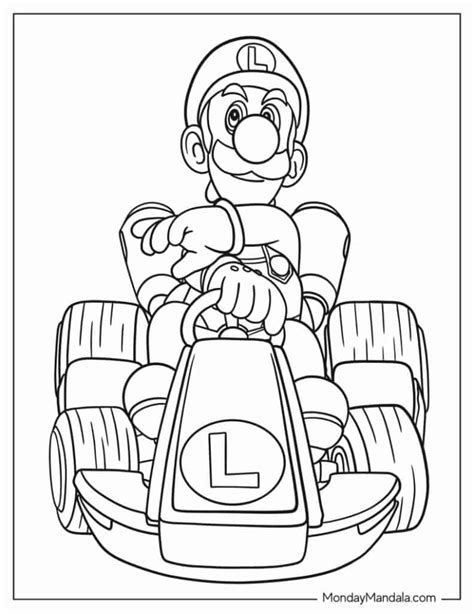 kart coloring pages