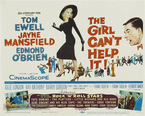 The Girl Can T Help It 1956 U S Movie Poster 6e Jayne