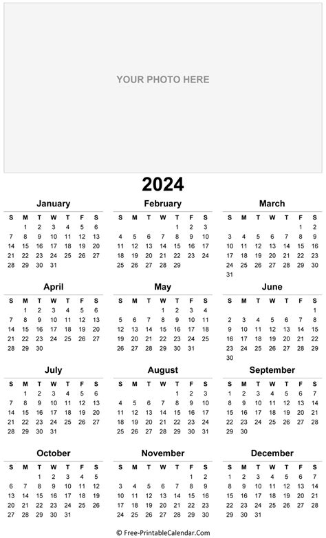 2024 photo calendar templates