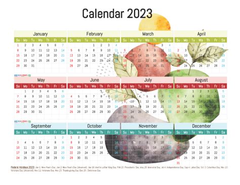 printable  calendar  holidays  watercolor yabel