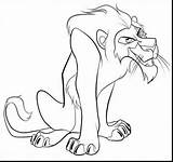 Scar Lion King Coloring Pages Drawing Disney Evil Color Kids Drawings Nala Colouring Print Leon Rey Printable Dibujos Great Para sketch template