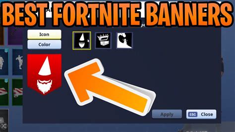 top   fortnite banner icon color combinations chapter  youtube