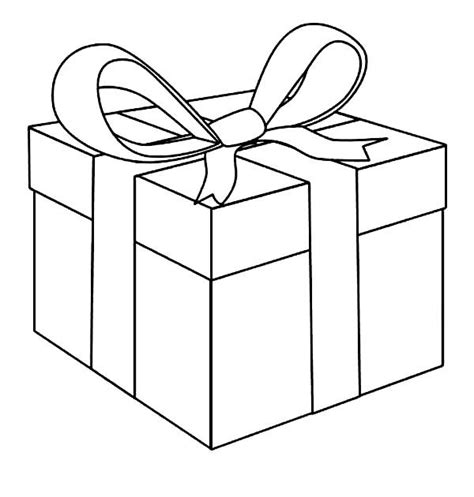 box awesome present box coloring page christmas present coloring