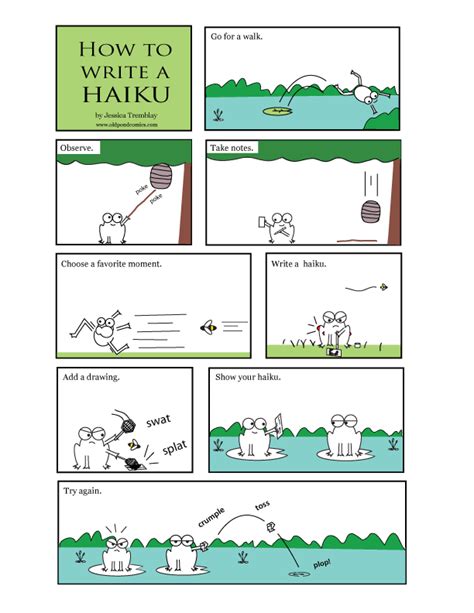 old pond comics learn haiku through cartoons haiku comics