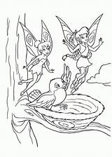 Coloring Tinkerbell Pages Colouring Periwinkle Library Clipart Birds Baby sketch template